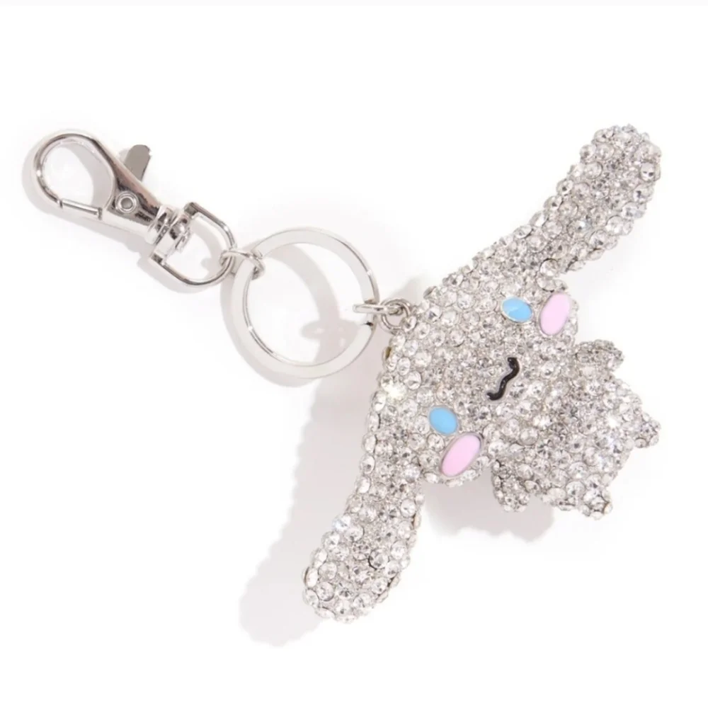 🤍▪️Hello Kitty ▪️sanrino pavé Cinnamoroll 3D Bling keychain bag charm